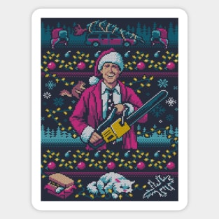 Hap, Hap, Happiest Sweater this Side of the Nuthouse Sticker